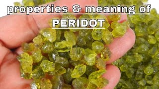 Peridot Meaning Benefits and Spiritual Properties [upl. by Konikow]