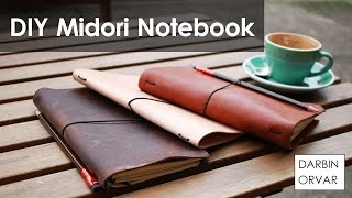 DIY Midori Style Travelers Notebook [upl. by Hennie]