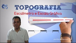 ENGENHARIA TOPOGRAFIA AGRIMENSURA  Escalímetro e Escala Gráfica [upl. by Dviad]