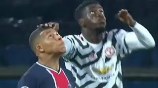 Axel Tuanzebe  Brilliant defending vs Mbappe until getting frustrated • PF News [upl. by Eilla535]