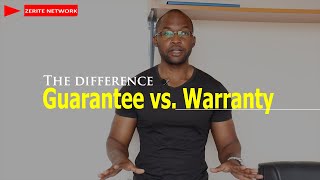 The difference between GUARANTEE and WARRANTY [upl. by Soalokin]