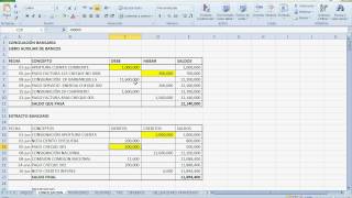 Conciliación bancariaavi [upl. by Ahseikram]