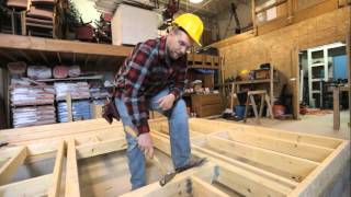 How to  Floor Framing Part 9 Blocking Cripples and Joist Hangers [upl. by Mou]