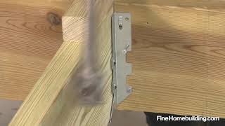 How to Install a Joist Hanger [upl. by Esidnac847]