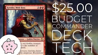 Krenko Mob Boss  EDH Budget Deck Tech 25  Tribal  Magic the Gathering  Commander [upl. by Arlen158]