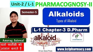 Alkaloid Introduction  Types of Alkaloid  L1 unit2 5th sem Pharmacognosy II  L1 Ch4 DPharm [upl. by Adneram]