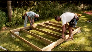 How to Build a Shed Frame the Floor [upl. by Ayenat]