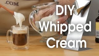 DIY whipped cream in 60 seconds [upl. by Lemhaj855]