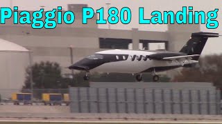 Piaggio P180 Avanti Landing [upl. by Napoleon807]