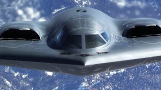 B2 Spirit Stealth Bomber in Action  Training [upl. by Nnylatsyrc]