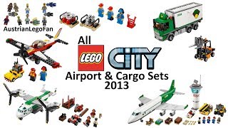 All Lego City Airport amp Cargo Sets 2013  Lego Speed Build Review [upl. by Niehaus972]