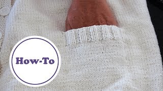 Eingestrickte Tasche stricken  Tutorial für Anfänger [upl. by Eesac]