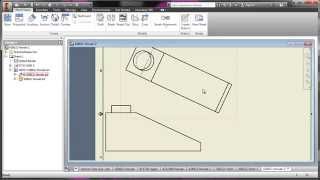 Inventor Drawing Auxiliary View [upl. by Leonora]