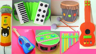 6 INSTRUMENTOS CASEROS CON RECICLAJE ♬ Diy Manualidades [upl. by Neelyar]