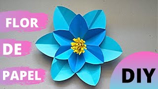 COMO HACER FLOR DE PAPEL GIGANTE FÁCIL Y RÁPIDO  HOW TO MAKE FLOWER PAPER FLOWER EASY AND FAST [upl. by Lotz]