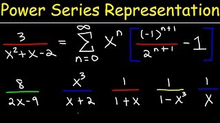 Power Series  Representation of Functions  Calculus 2 [upl. by Ayhtin]