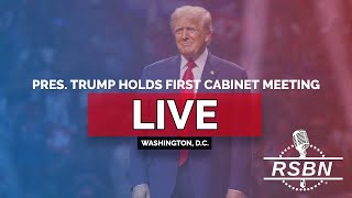 LIVE REPLAY President Trump Participates in First Cabinet Meeting  22625 [upl. by Secrest]