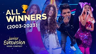 Junior Eurovision ALL WINNERS 20032023 [upl. by Ettereve]