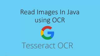 How To Read Images in Java Using OCR Tesseract [upl. by Ahsienad743]