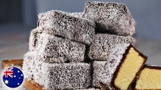 How to Make Lamingtons  MOST FAMOUS AUSTRALIAN RECIPE [upl. by Beilul358]