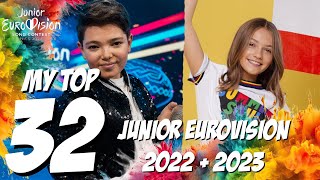 TOP 32  JUNIOR EUROVISION 2022  JUNIOR EUROVISION 2023  JESC [upl. by Ditzel341]