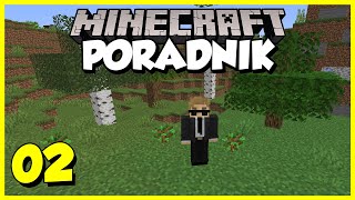 Minecraft Poradnik 002  pierwsze narzędzia noc sadzonki drzew  Minecraft 116 Survival [upl. by Lane]