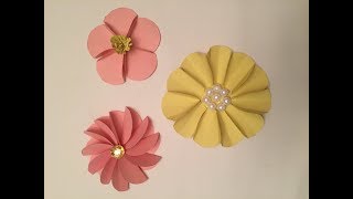 DIY Flores de cartulina o papel fáciles económica y hermosas [upl. by Georgeanna831]