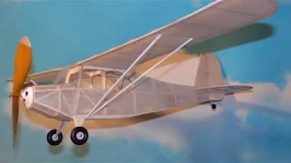 Building the Aeronca Champion balsa wood model [upl. by Aihsilef]