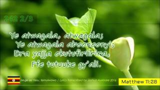 HYMN 242 Mujje eri Yesu temurwawo  Luganda Church Of Uganda Gospel Music Lyrics [upl. by Dacie]