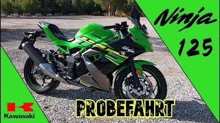 Kawasaki Ninja 125 2020  Probefahrt DEUTSCHGERMAN  VLOG081 4K [upl. by Duane]