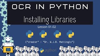 How to Install the Libraries OCR in Python Tutorials 0102 [upl. by Sibylle]