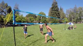 Park amp Sun Sports Spectrum Classic Portable Professional Outdoor Volleyball Net System Instructions [upl. by Venator]