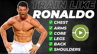 TRAINING LIKE CRISTIANO RONALDO  Full WorkoutStrength Routine [upl. by Enyamrahc]