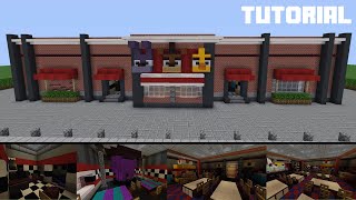 Minecraft Tutorial How To Build Freddy Fazbears Pizza Restaurant Part 1 [upl. by Litt]