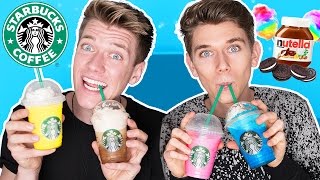 TASTING STARBUCKS SECRET MENU ITEMS [upl. by Hersch]