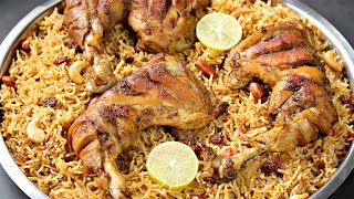 Authentic Chicken Kabsa Recipe  How to Make Saudi Arabian Chicken and Rice by Cooking with Benazir [upl. by Ecyob]