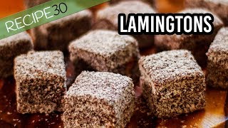 How to make Australian Chocolate Lamingtons [upl. by Aihsot]