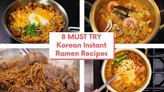 8 MUST TRY Korean Instant Ramen Recipes BingeWatch [upl. by Mickey990]