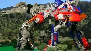 Transformers RotF  Forest Battle stopmotion [upl. by Calisa]