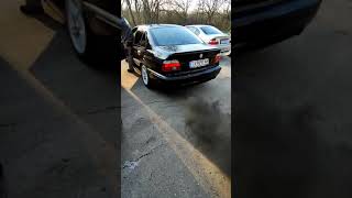 BMW E39 530d Straight Pipe Exhaust Rev Limiter [upl. by Yrod]