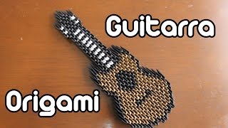 Guitarra De Origami  Guitar Origami TUTORIAL [upl. by Kylie]