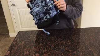 Superdry Blue Camo Mesh Backpack Review [upl. by Bronk]