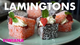 How To Make The Perfect Lamingtons  Kiwiana [upl. by Ahsuatan]