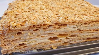 ТОРТ НАПОЛЕОНОгизда эрийдиган Наполеон торти☆Napoleon tortcake [upl. by Eboj534]