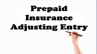 Module 3 V5  Prepaid Insurance Adjusting Entry Example [upl. by Jezabel874]