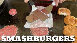 Smash Burgers on the Camp Chef Griddle [upl. by Anikas564]