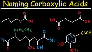 Naming Carboxylic Acids  IUPAC Nomenclature  Organic Chemistry [upl. by Nnarefinnej]