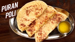 Puran Poli  HOLI Special Recipe  How To Make Pooran Poli At Home  Varun Inamdar [upl. by Ashelman]