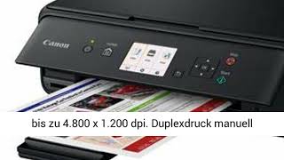 Canon PIXMA TS5050 Drucker TintenstrahlMultifunktionsgerät schwarz Drucken Scannen Kopieren [upl. by Leagiba]