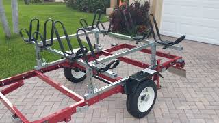 Harbor Freight Folding Kayak Trailer [upl. by Ojyram]